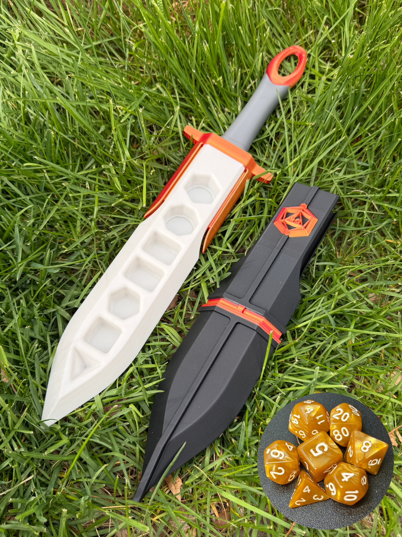 Blazing Embers, Locking Dice Holder (Orange)