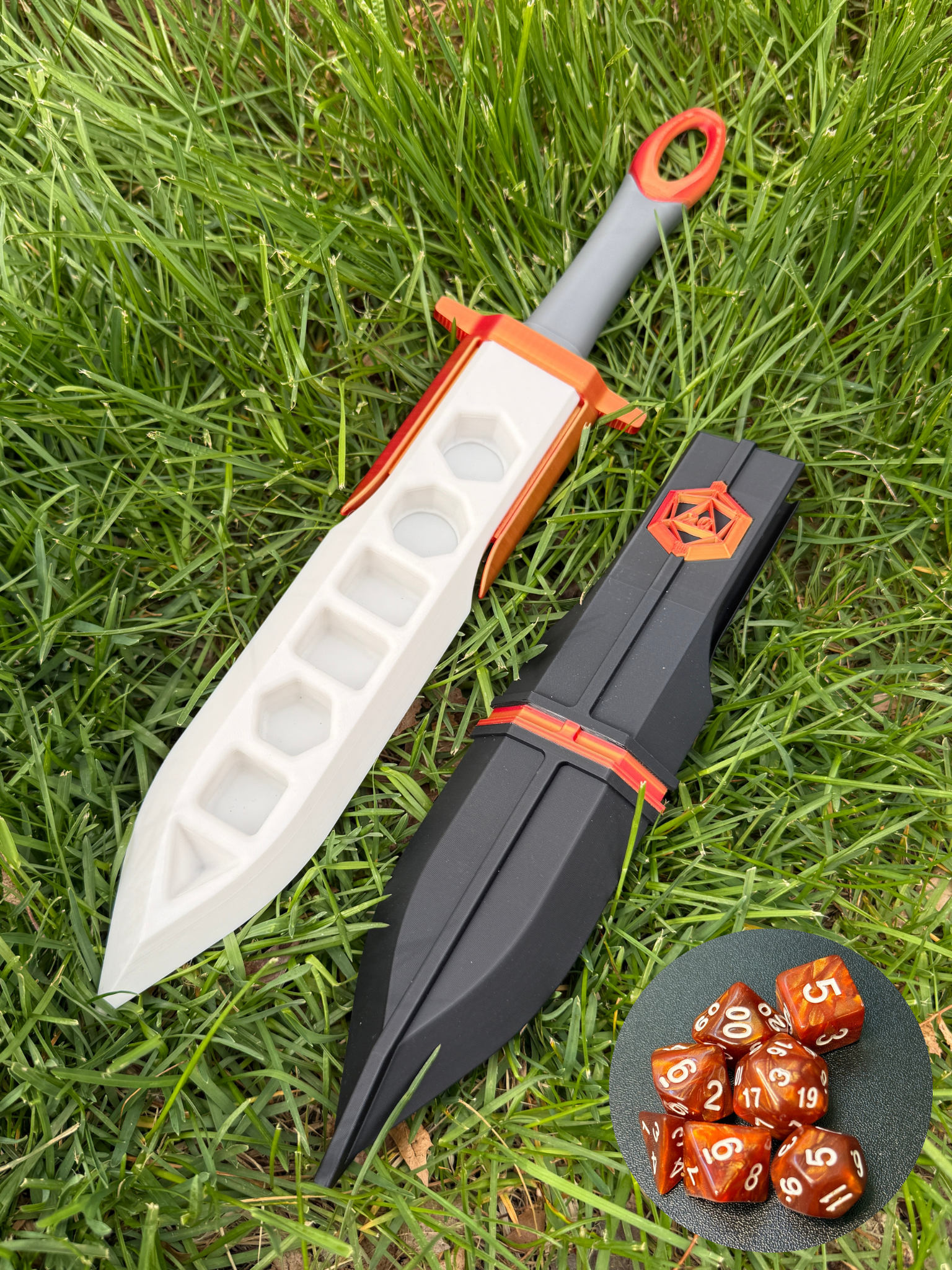 Blazing Embers, Locking Dice Holder (Orange)